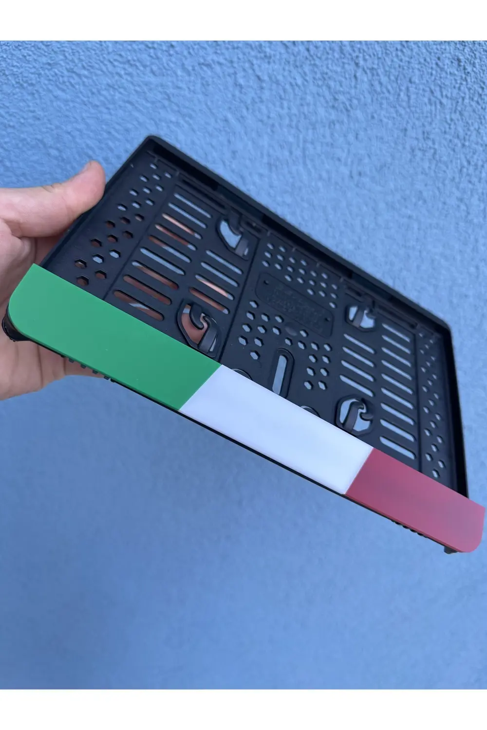 Italya Renkleri 3d Kabrtmalı Pleksi Motor Plakalığı