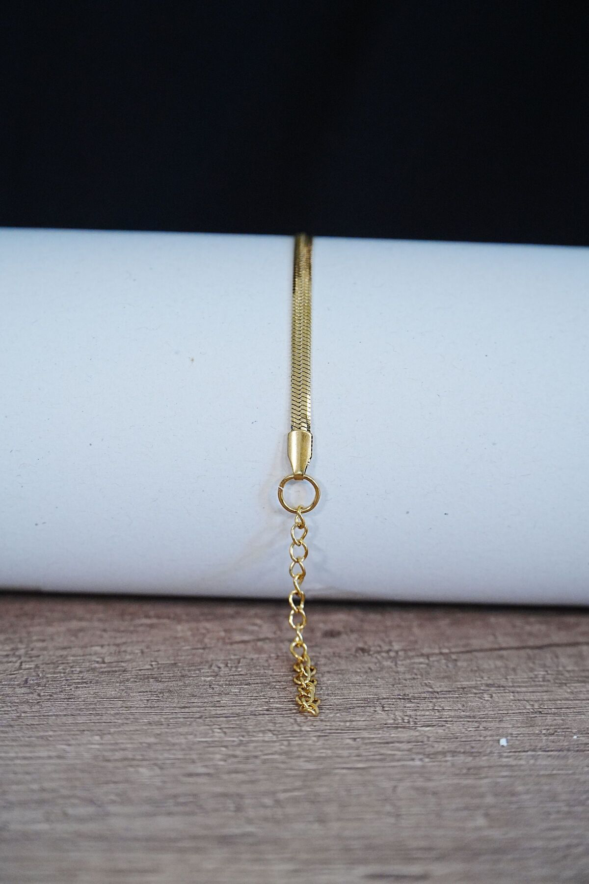 Ruby Boutique İtalyan Tasarım Çelik Çift Bileklik Unisex Altın Gümüş Renk, Kara