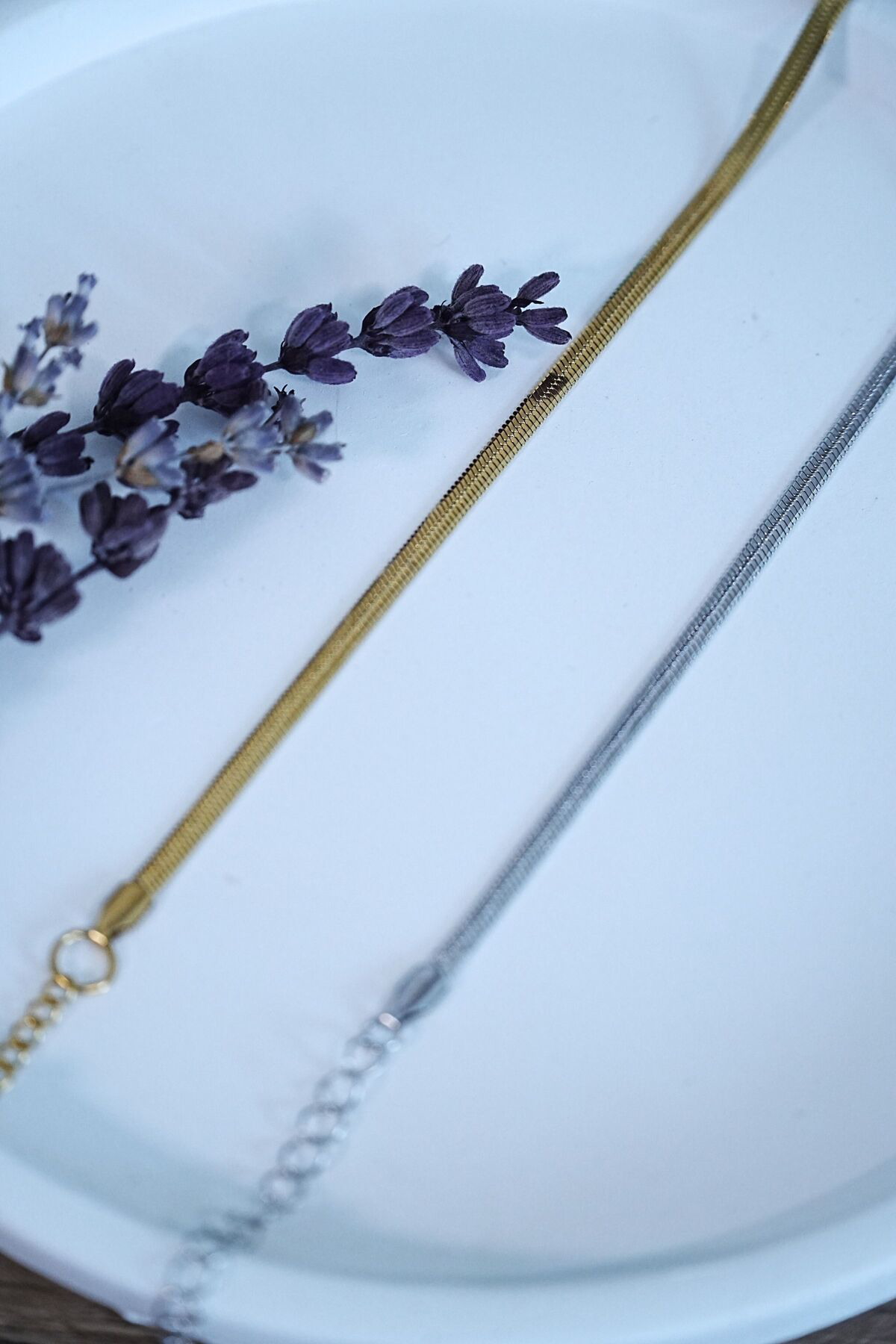 Ruby Boutique İtalyan Tasarım Çelik Çift Bileklik Unisex Altın Gümüş Renk, Kara