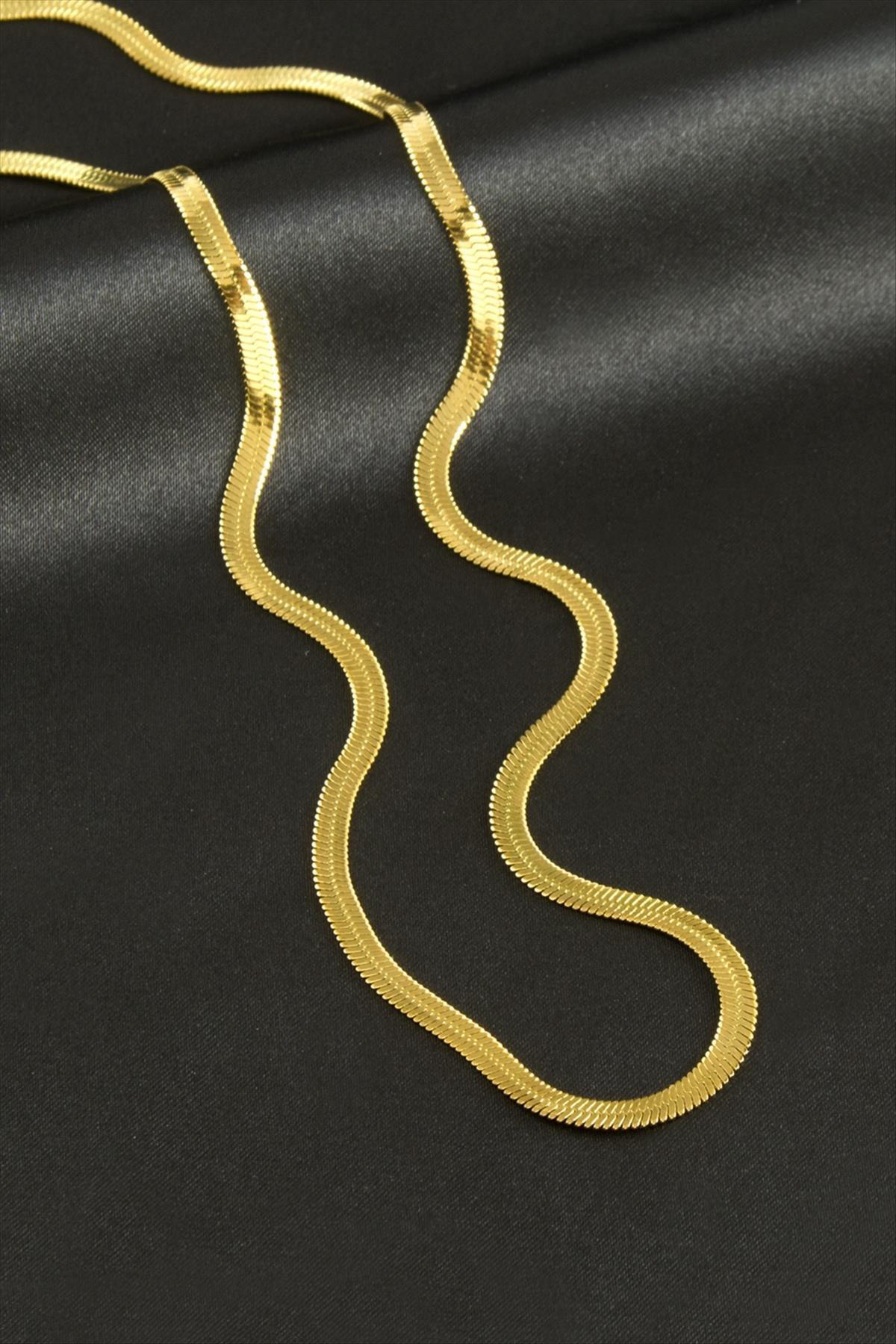 İtalyan Zincir Çelik Kolye 60 cm