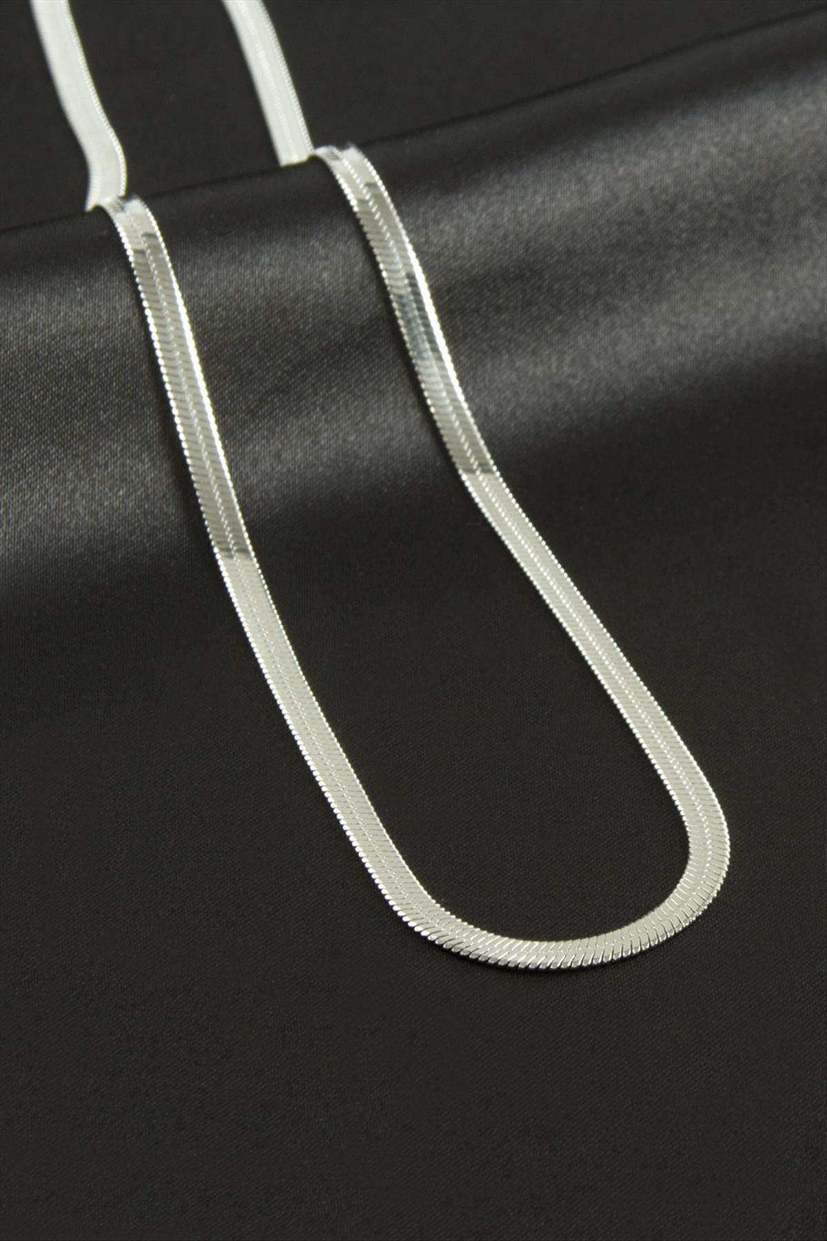 İtalyan Zincir Çelik Kolye 45 cm