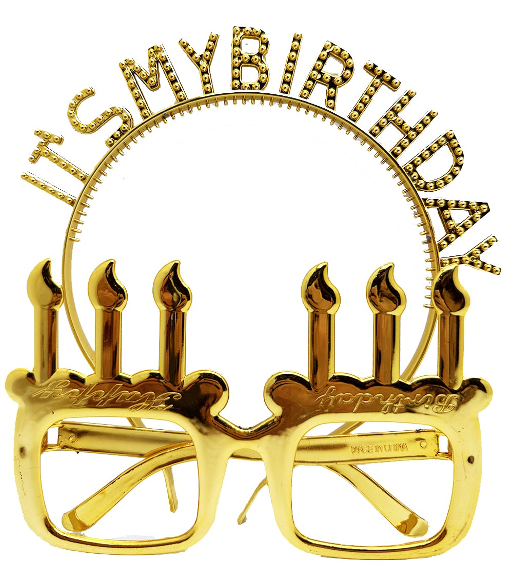 İt's My Birthday Yazılı Taç ve M. Şekilli Gözlük Seti Alt İt's My Birthday Yazılı Taç ve M. Şekilli Gözlük Seti Alt