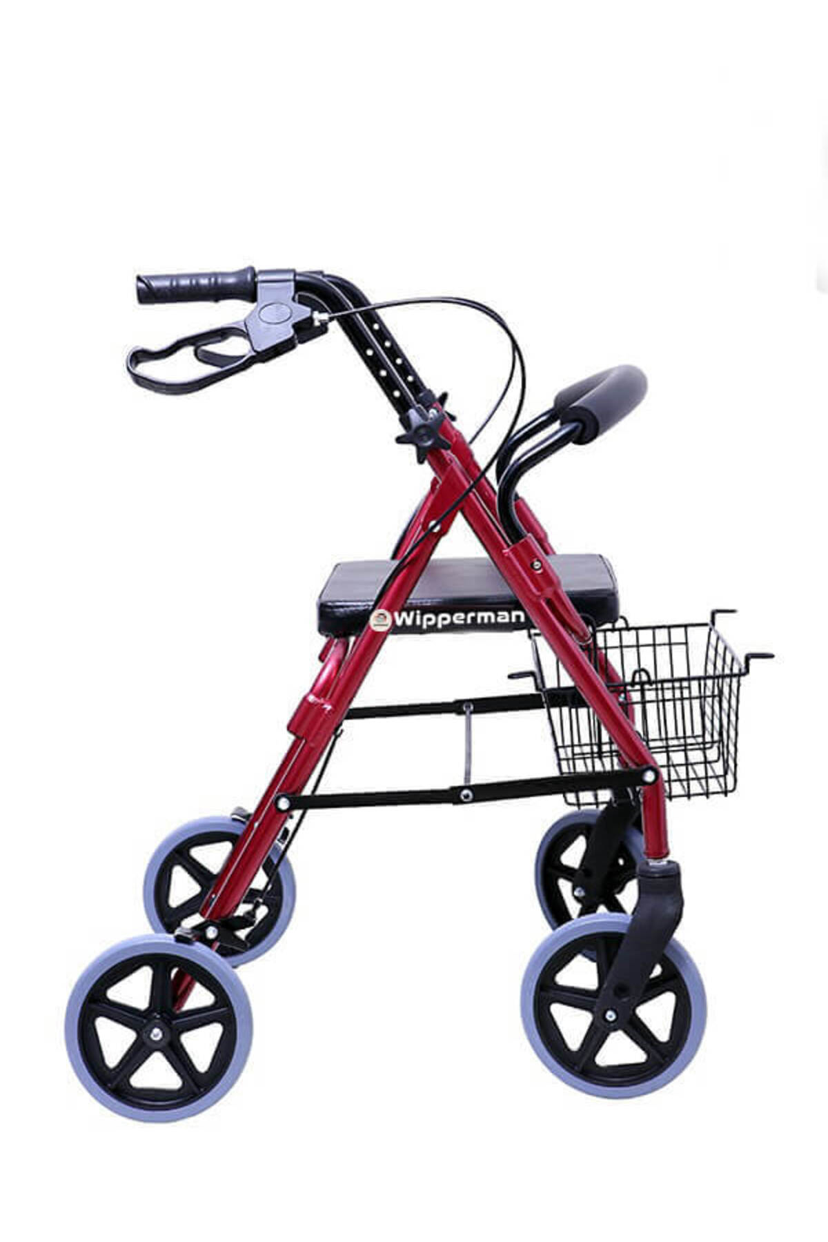 Baribox İthal Aluminyum Rolatör Tekerlekli Oturakli Katlanabilir Yürüteç