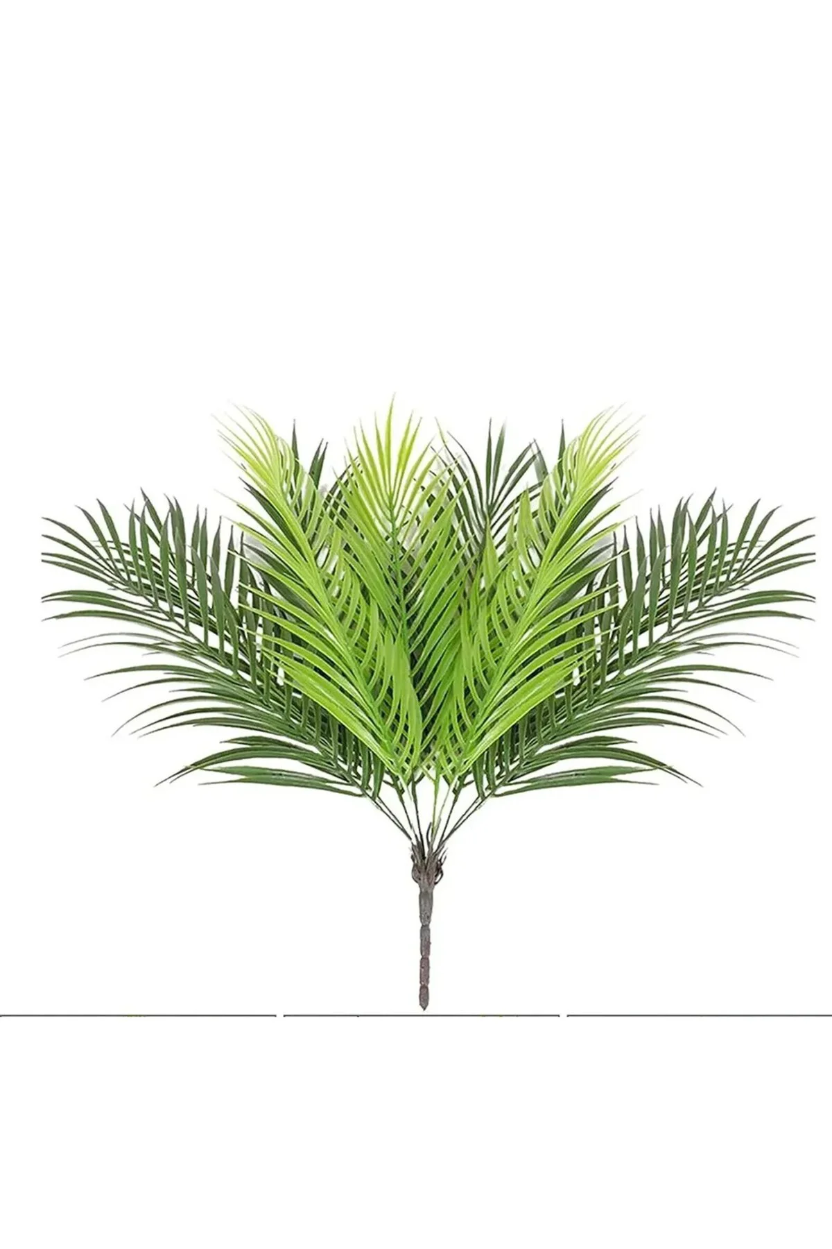 İthal Gerçeksi Yapay Areka Palmiye Dalı 55cm - Premium Canlı Görü