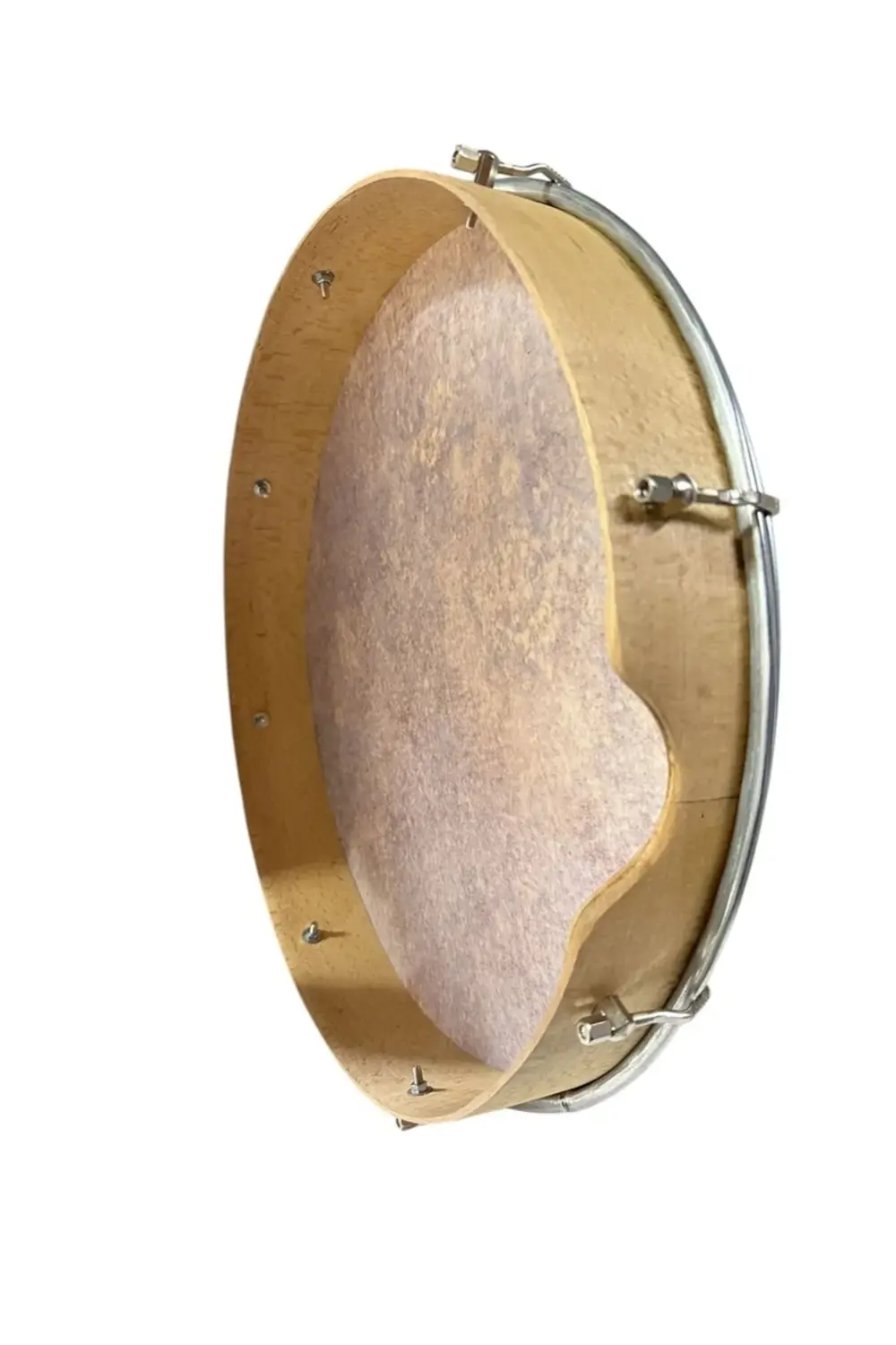 İthal Kağıt Bendir 46 cm Kumlu Kılıflı Dıştan Akortlu Deri Görünü