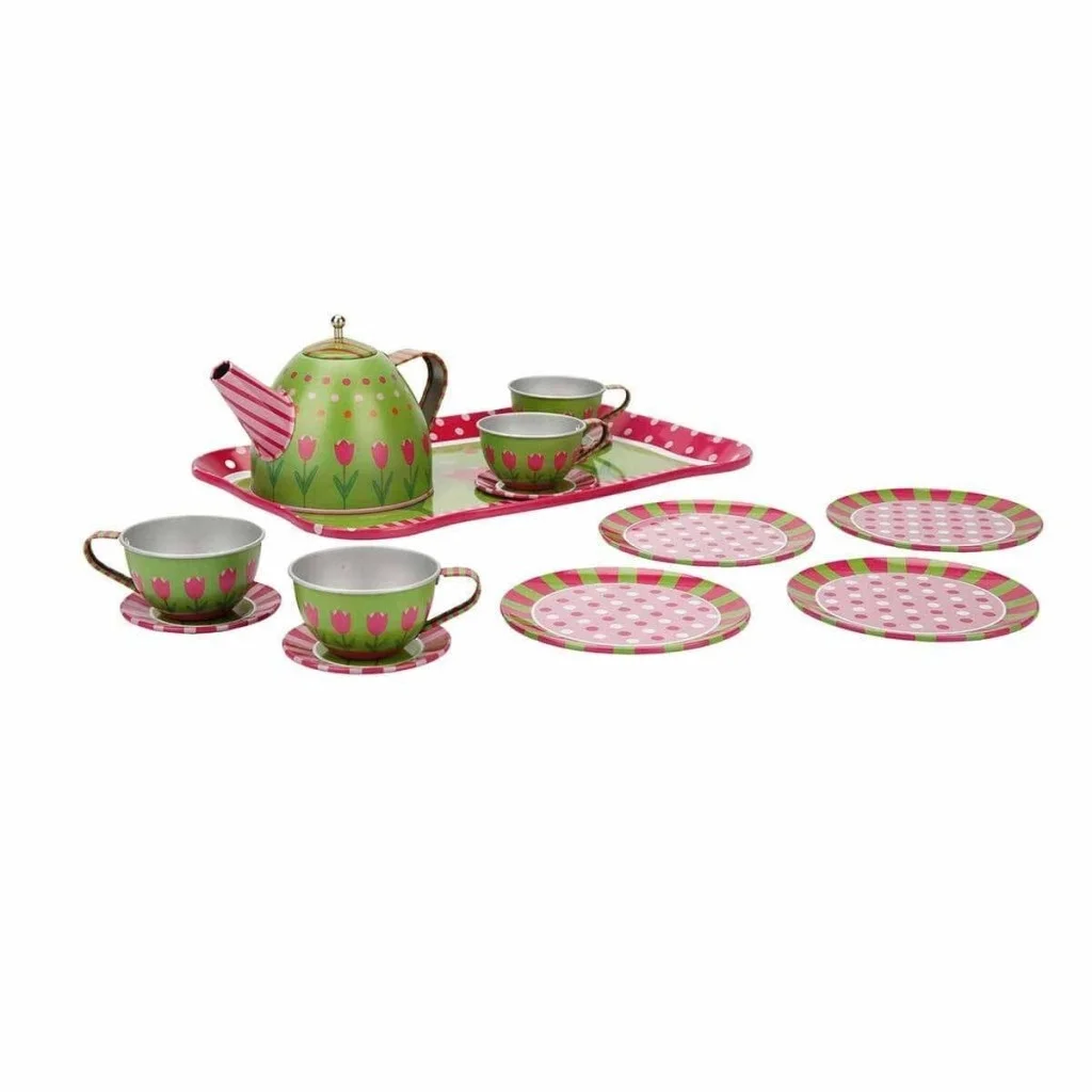 İthalat® 02169 Metal Oyuncak Çay Takımı 15 Parça -