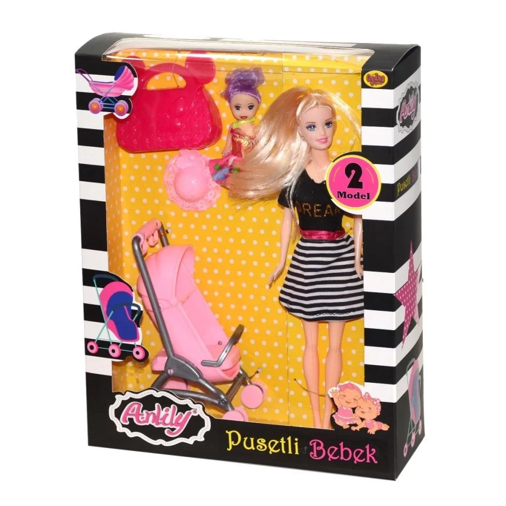 İthalat® 02426 Anlily Pusetli Bebek -Oyuncak