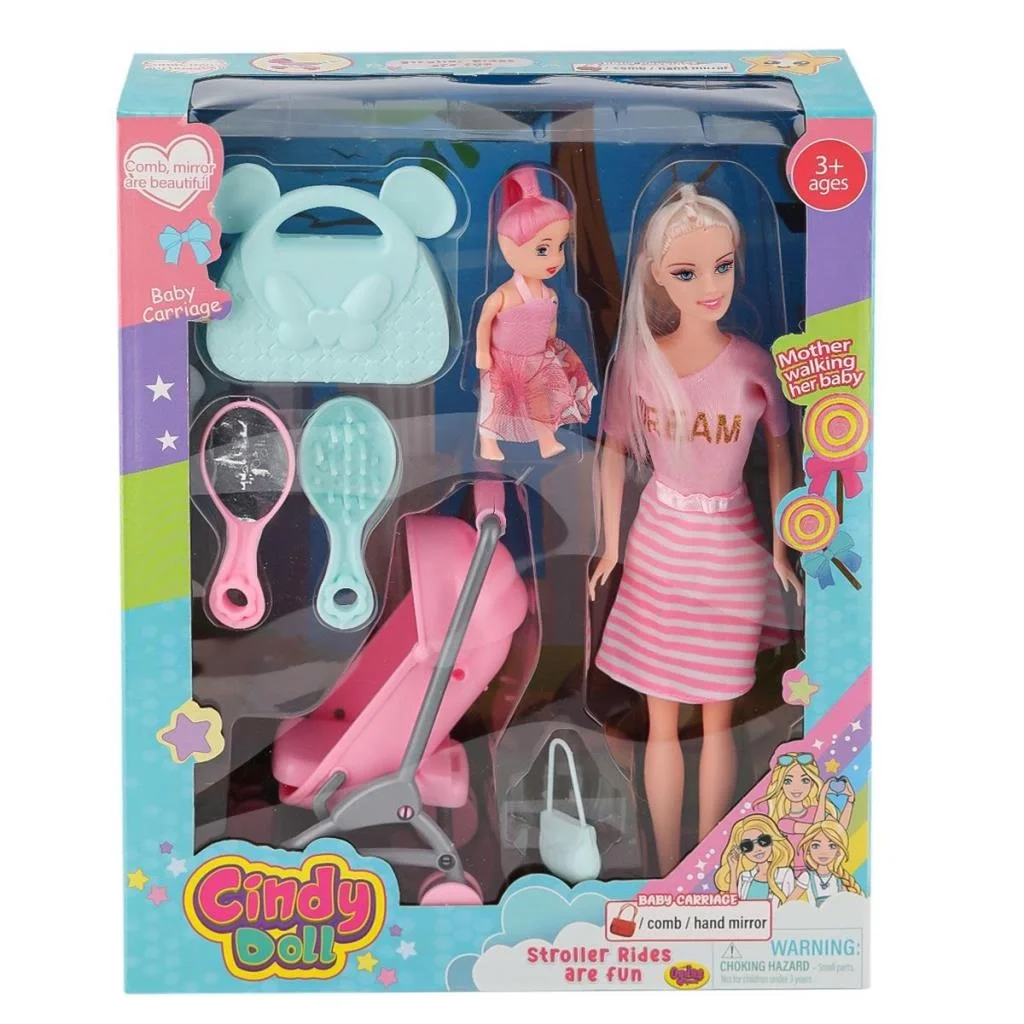 İthalat® 02426 Anlily Pusetli Bebek -Oyuncak