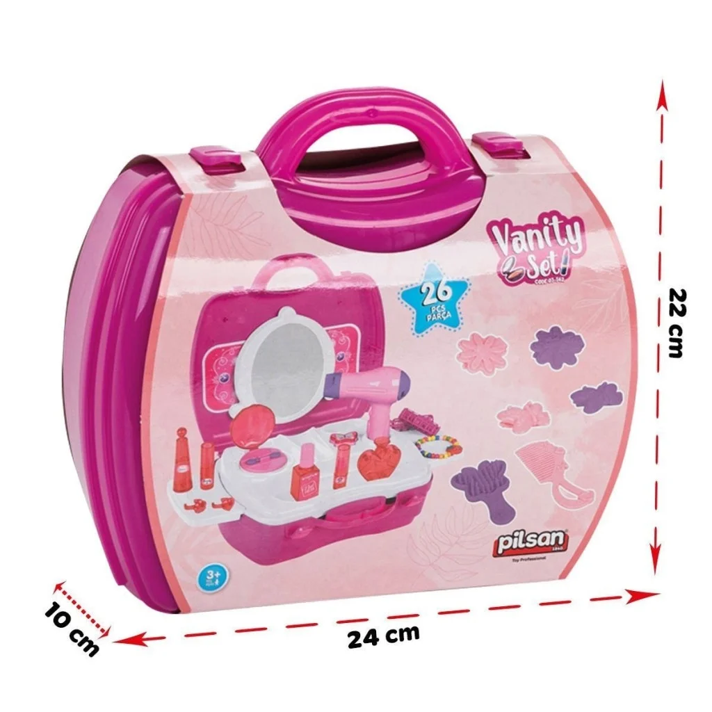İthalat® 03 562 Aesuarlı Çantalı Makyaj Seti - Oyuncak