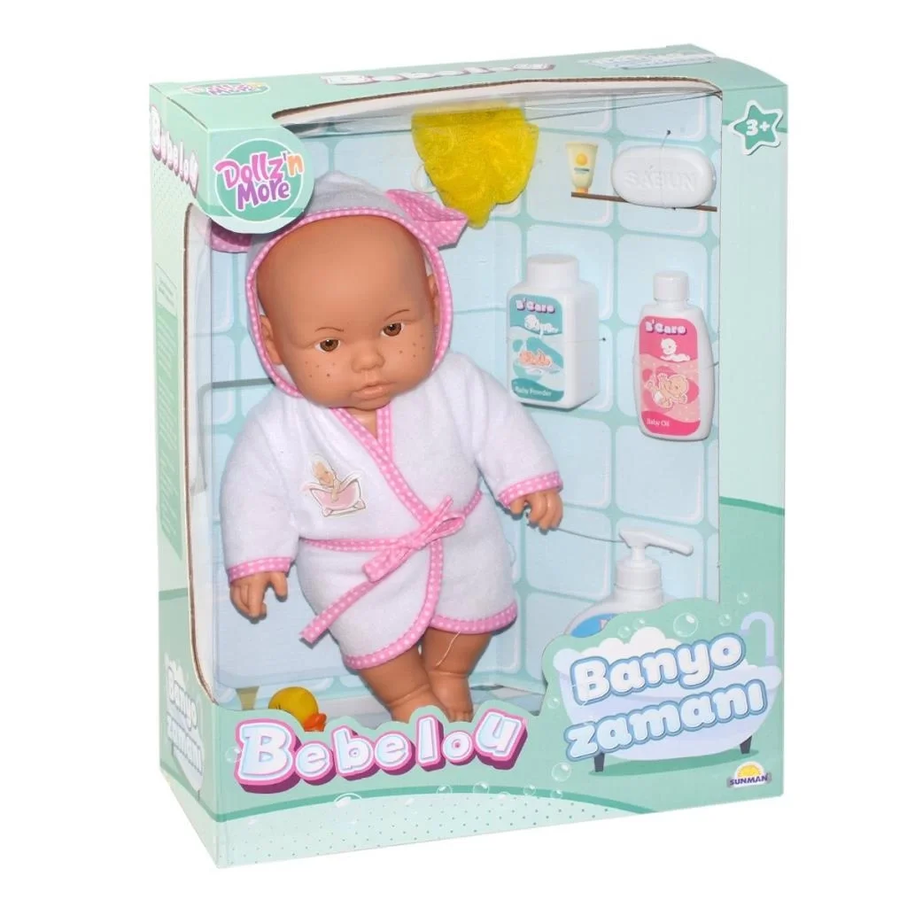 030031 , Bebelou Banyo Zamanı Bebek Seti, 35 cm / +3 yaş Fiyatı, Yorumları ve Özellikleri