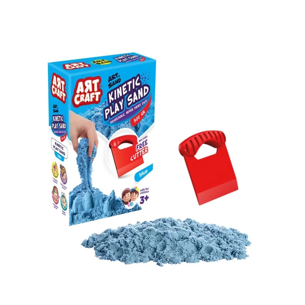 İthalat® 03686  Aksesuarlı Mavi Kinetik Oyun Kumu 500 gr Fiyatı, Yorumları ve Özellikleri