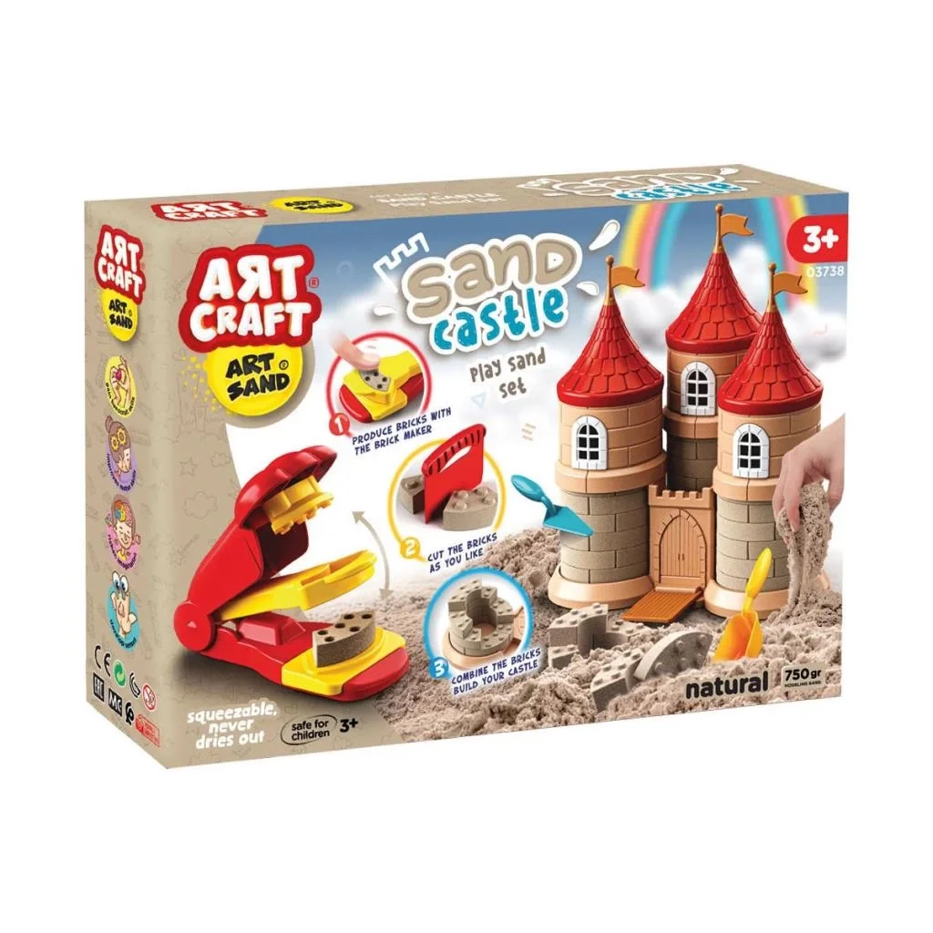 03738 PERİ MASALI OYUN KUM SET 750 GR 03738 PERİ MASALI OYUN KUM SET 750 GR