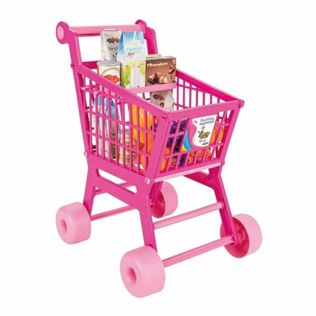 İthalat® 07 608   Pratik Pembe Market Arabası (meyve ve sebze)