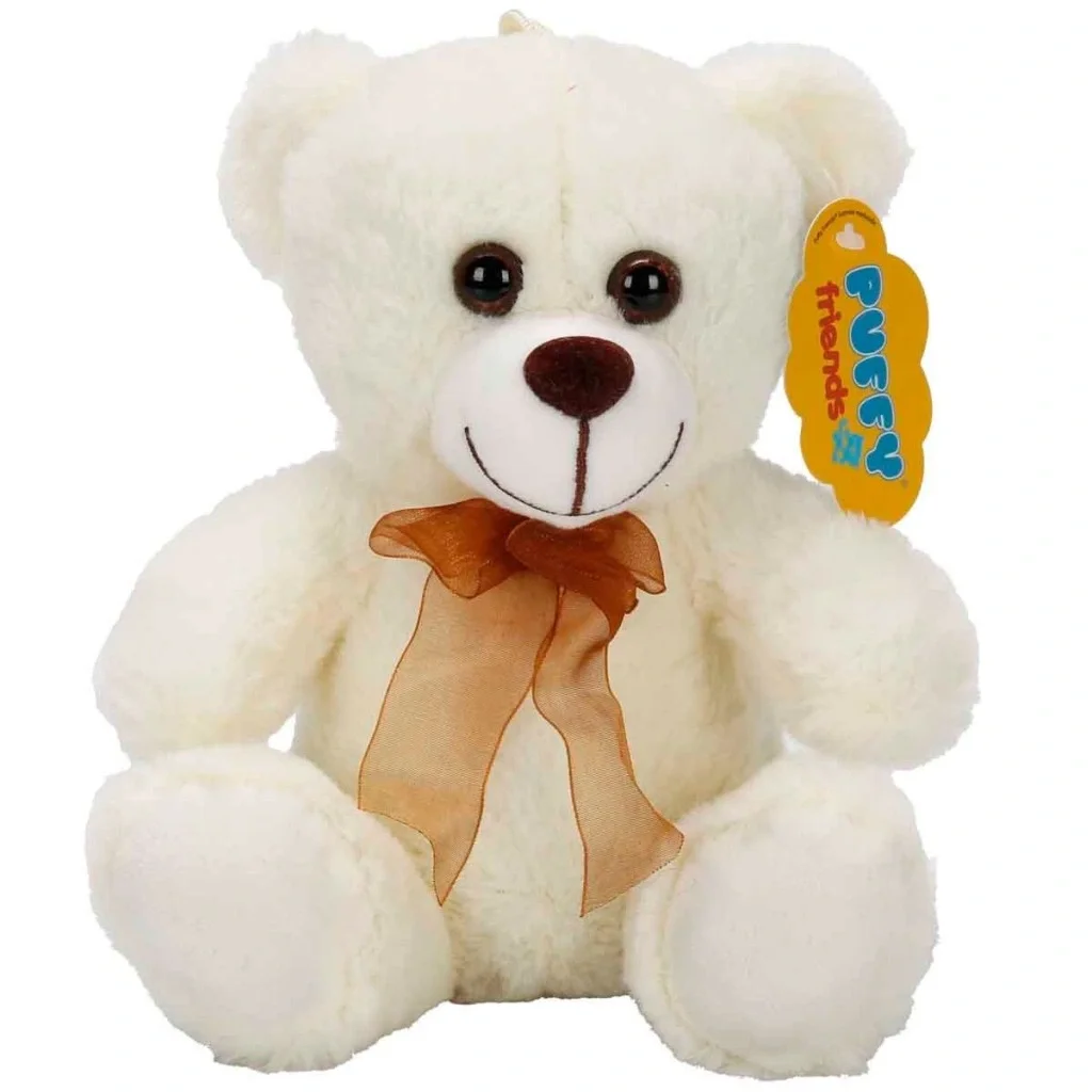 İthalat® 0998 PELUŞ AYI OTURAN KURDELELİ 21CM 2R