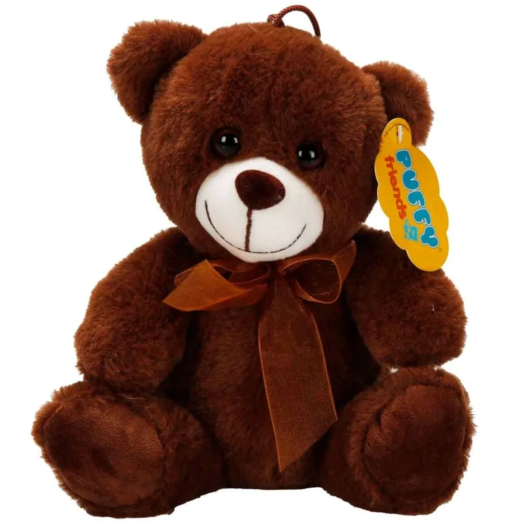 İthalat® 0998 PELUŞ AYI OTURAN KURDELELİ 21CM 2R