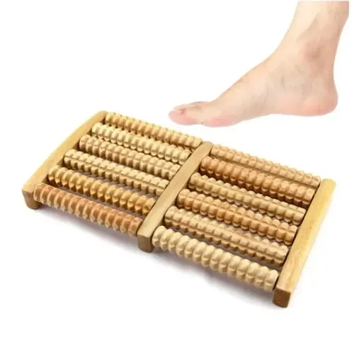 İthalat® 10 Silindirli Ahşap Ayak Masaj Aleti