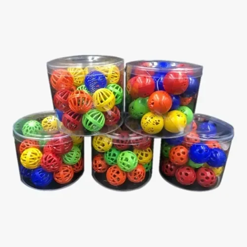 İthalat® 100 Adet Çıngıraklı Kedi Topu