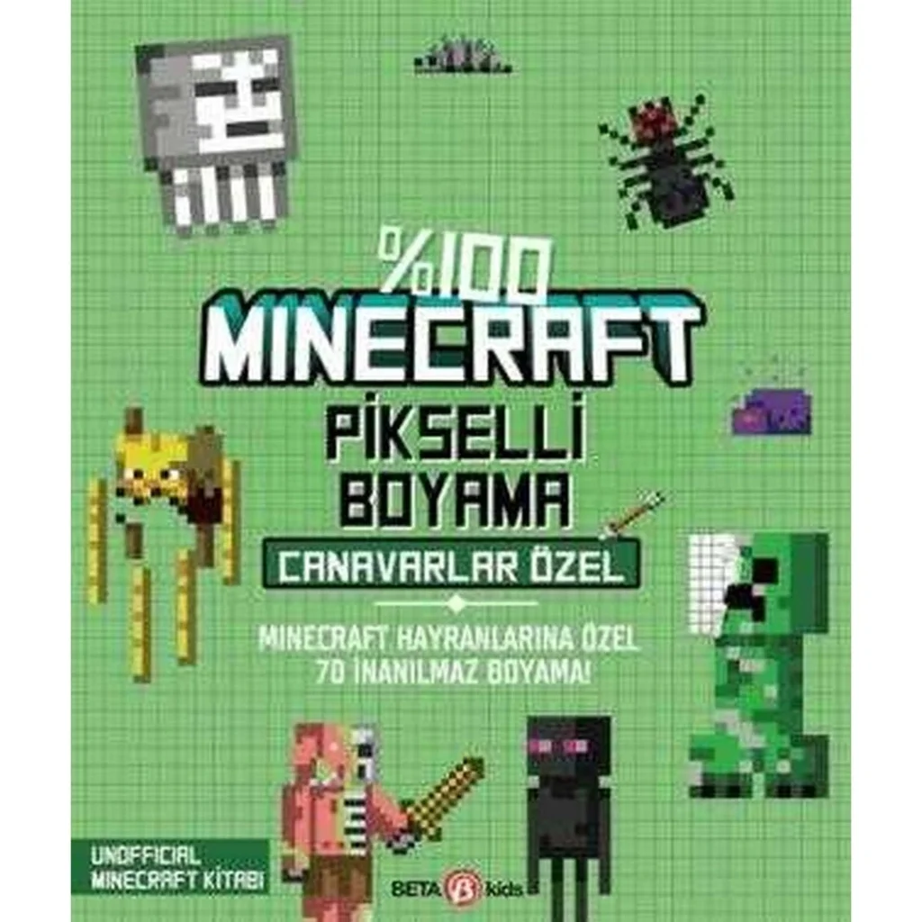 İthalat® %100 Pikselli Boyama Canavarlar Özel