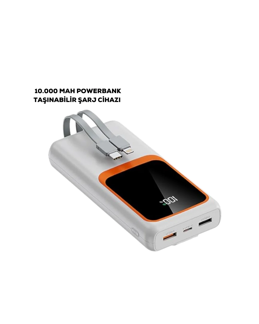 İthalat® 10000 mAh Taşınabilir Şarj Cihazı – Hızlı Şarj, Hafif ve Dayanıklı Tasarım