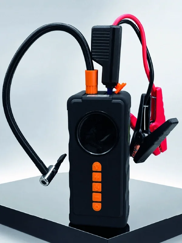 İthalat® 10000mAh Şarjlı Araç Kompresörü Akü Takviye Cihazı Powerbank Özellikli Dijital Lastik Şişirme Pompası