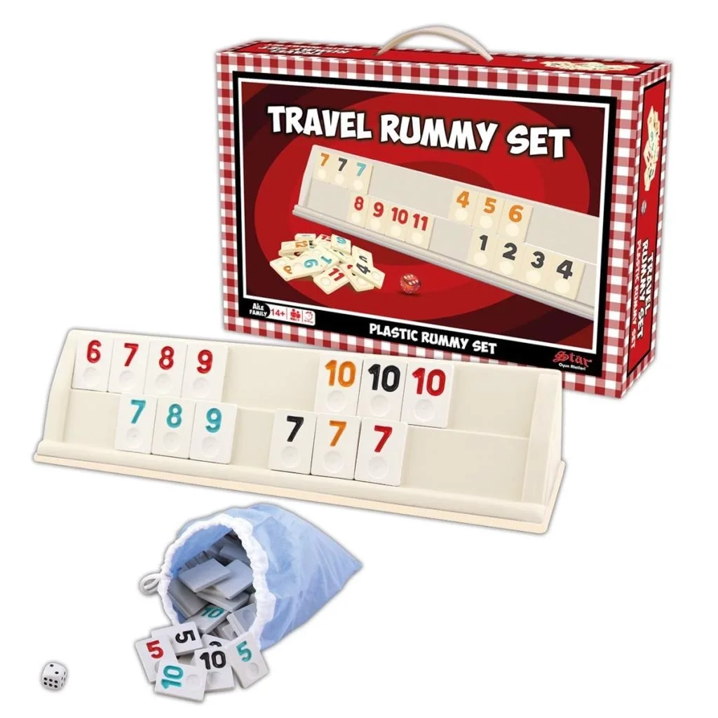 İthalat® 1010402 Travel Rummy Set ,Star okey