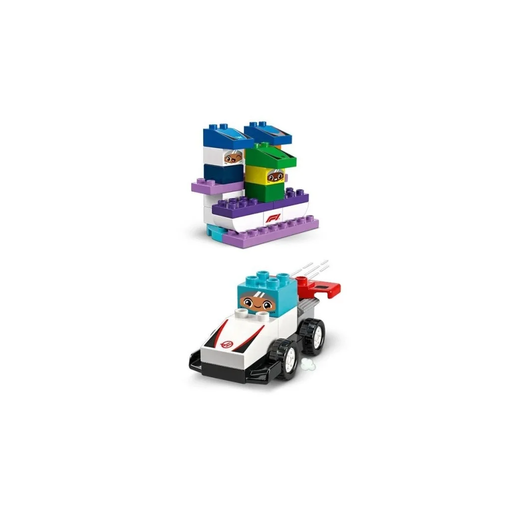 İthalat® 10445   Duplo F1 Takımı Yarış Arabaları ve Sürücüleri 70  parça +2aş