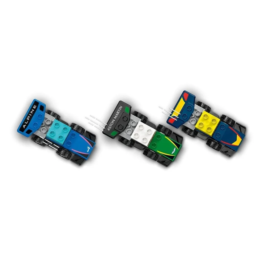 İthalat® 10445   Duplo F1 Takımı Yarış Arabaları ve Sürücüleri 70  parça +2aş