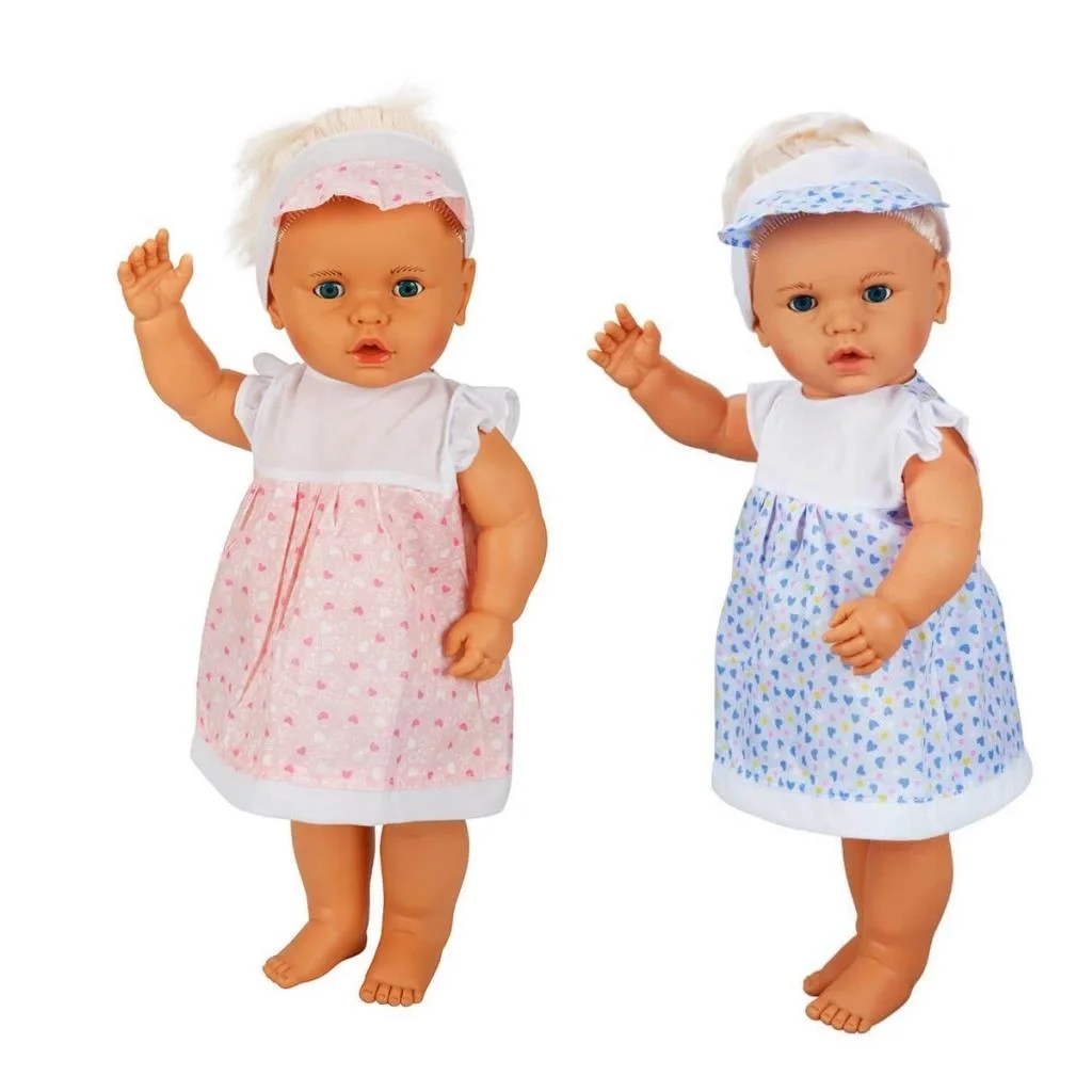 İthalat® 1060011 Lila Sesli Saçlı Et Bebek 60 cm