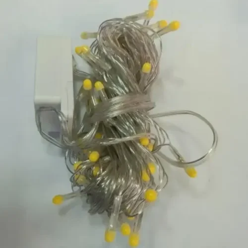İthalat® 10m 100 LED Damla Uçlu Beyaz Işık Şeffaf Kablo