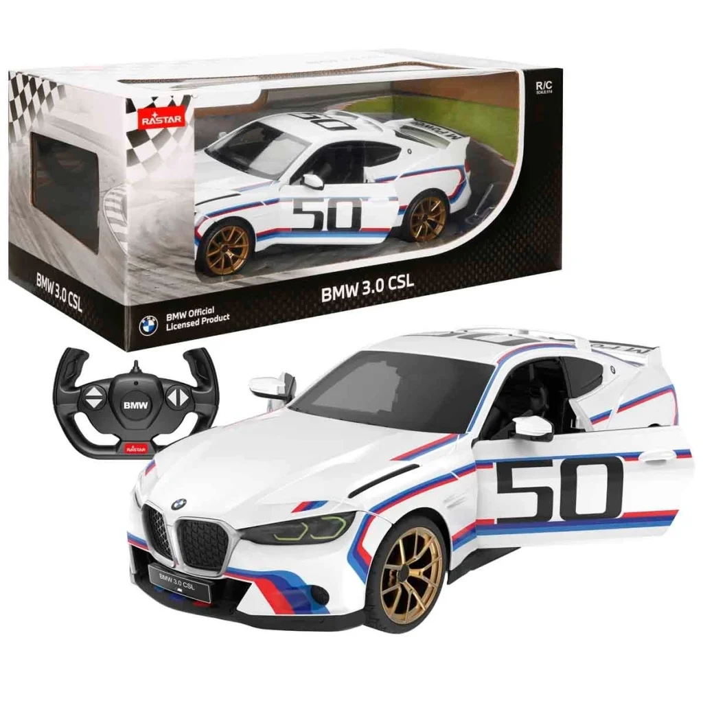 İthalat® 1/14 F/F BMW 3.0 CSL 2.4GHZ Işıklı Uzaktan Kumandalı Araba