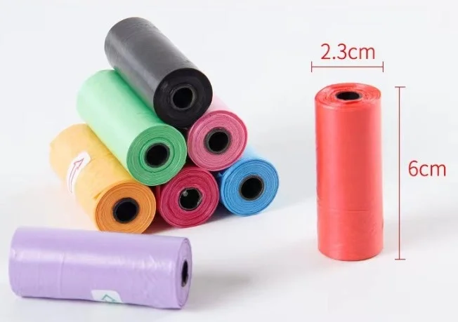 İthalat® 12 li Köpek Dışkı Poşet Düz Renkli Set