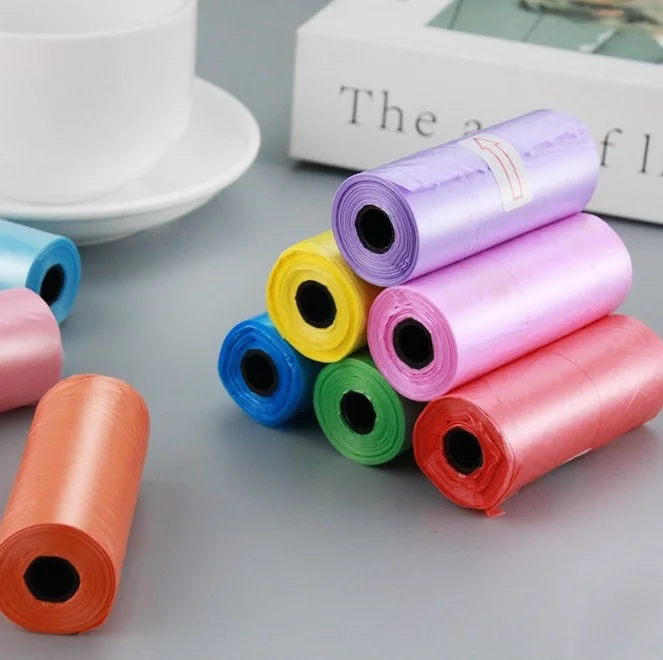 İthalat® 12 li Köpek Dışkı Poşet Düz Renkli Set