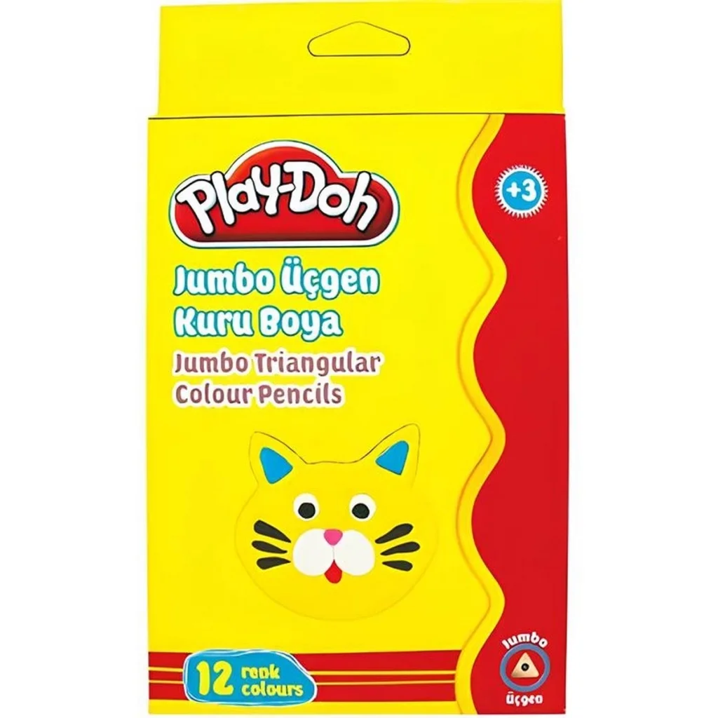 12 Renk Üçgen Kuru Boya 12 Renk Üçgen Kuru Boya