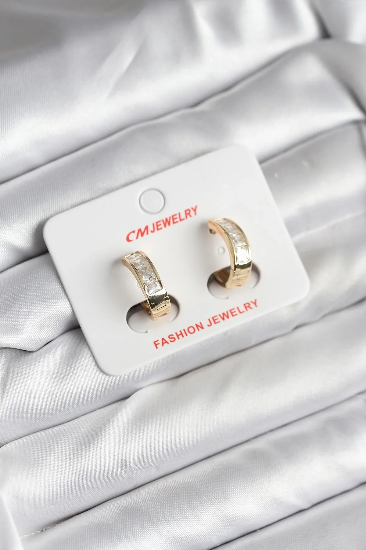 İthalat® 14K Gold Renk Kaplama CM Kadın Küpe