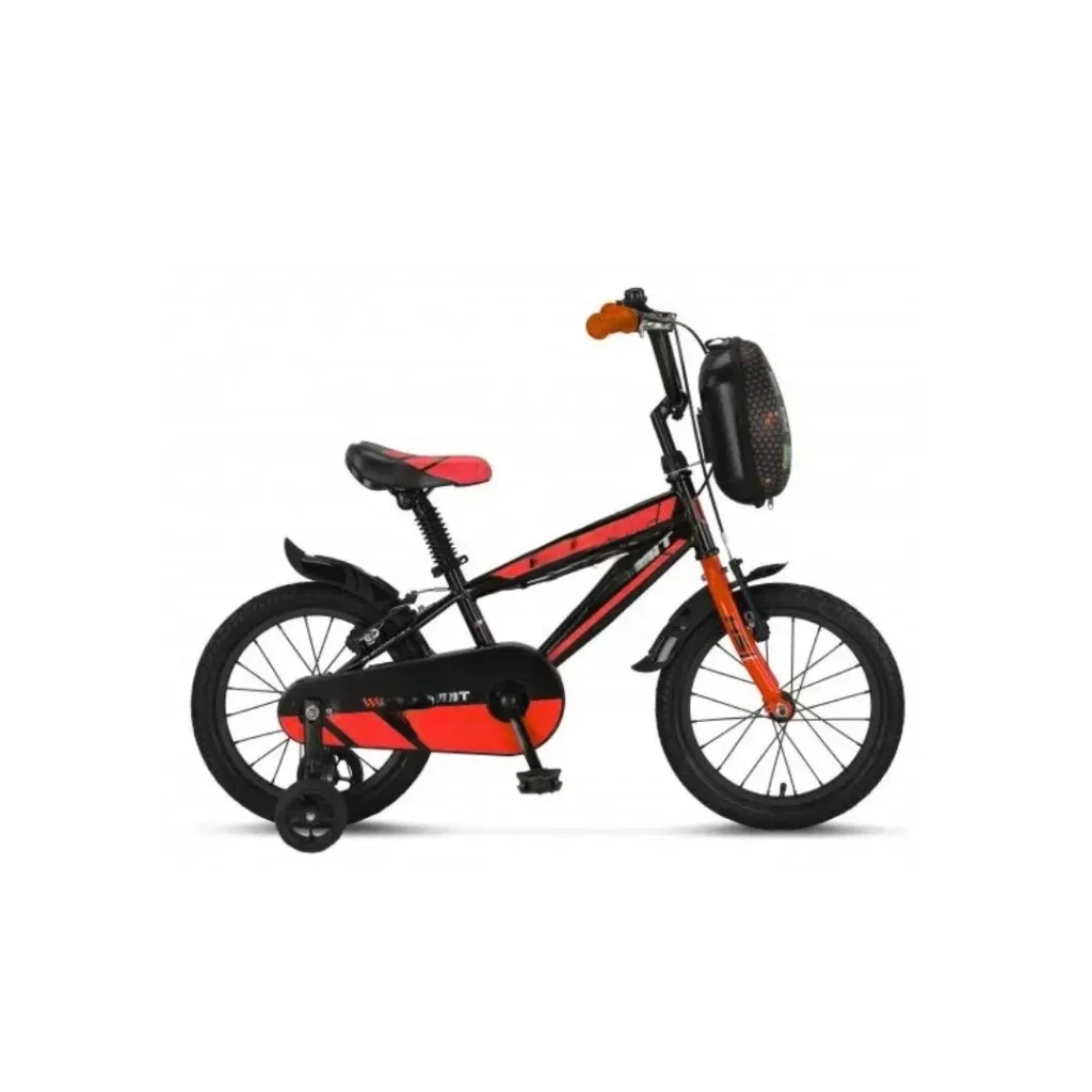 İthalat® 16 Jant Çantalı Çocuk Bisikleti Antrasit Kırmızı