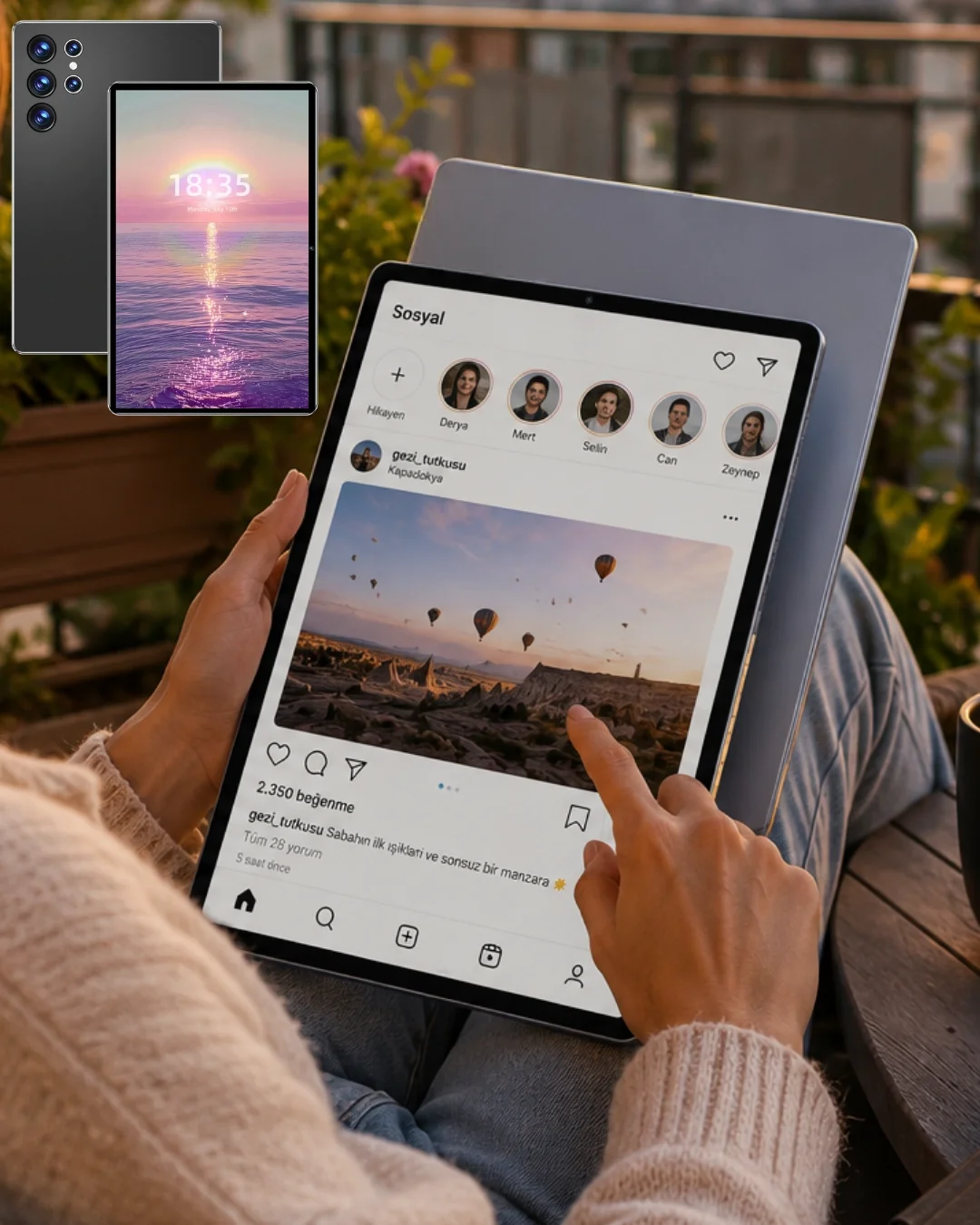 İthalat® 16GB RAM 1TB Tablet PC Klavyeli Kılıflı Kalemli Tablet Seti