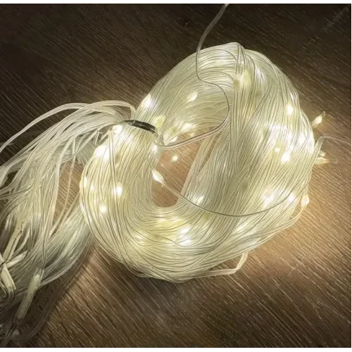 İthalat® 2*2 Perde Led 192 Led Sarı Işık