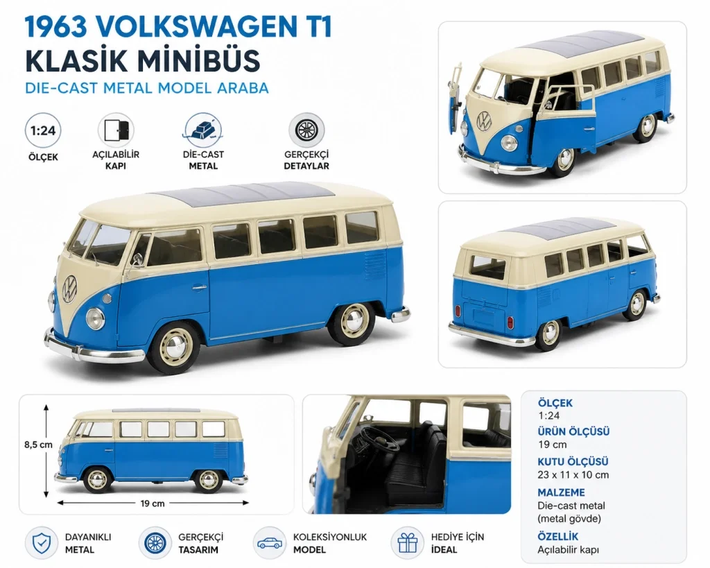22095 1 24 1963 MODEL ARAÇ T1 BUS 12 Fiyatı, Yorumları ve Özellikleri