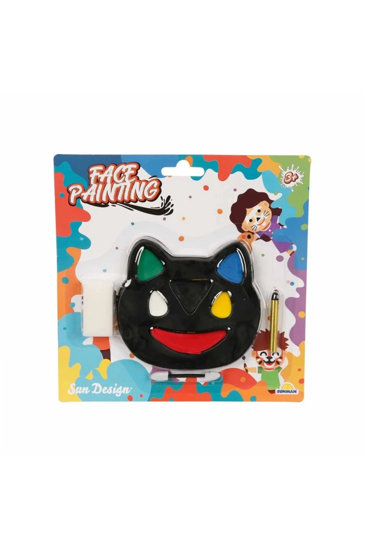 İthalat® 2591 Yüz Boyasi 1 Kalemli 6 Renkli Kedi Şkl Krtl