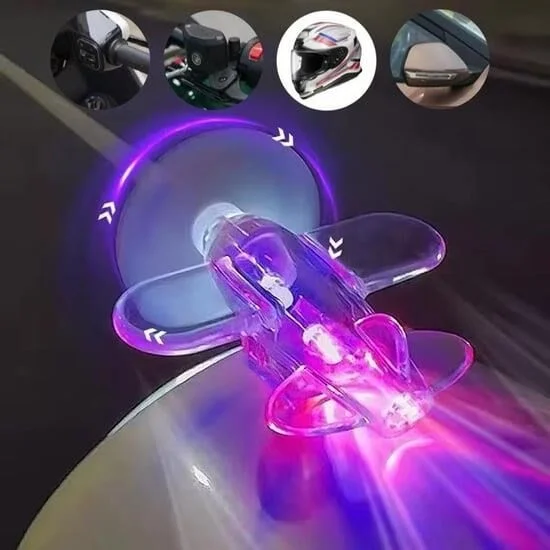 İthalat® 26786 Led Işıklı Motosiklet Süs Uçağı Pilsiz Çalışan Kırmızı-Mavi Işık Efektli İthalat® 26786 Led Işıklı Motosiklet Süs Uçağı Pilsiz Çalışan Kırmızı-Mavi Işık Efektli