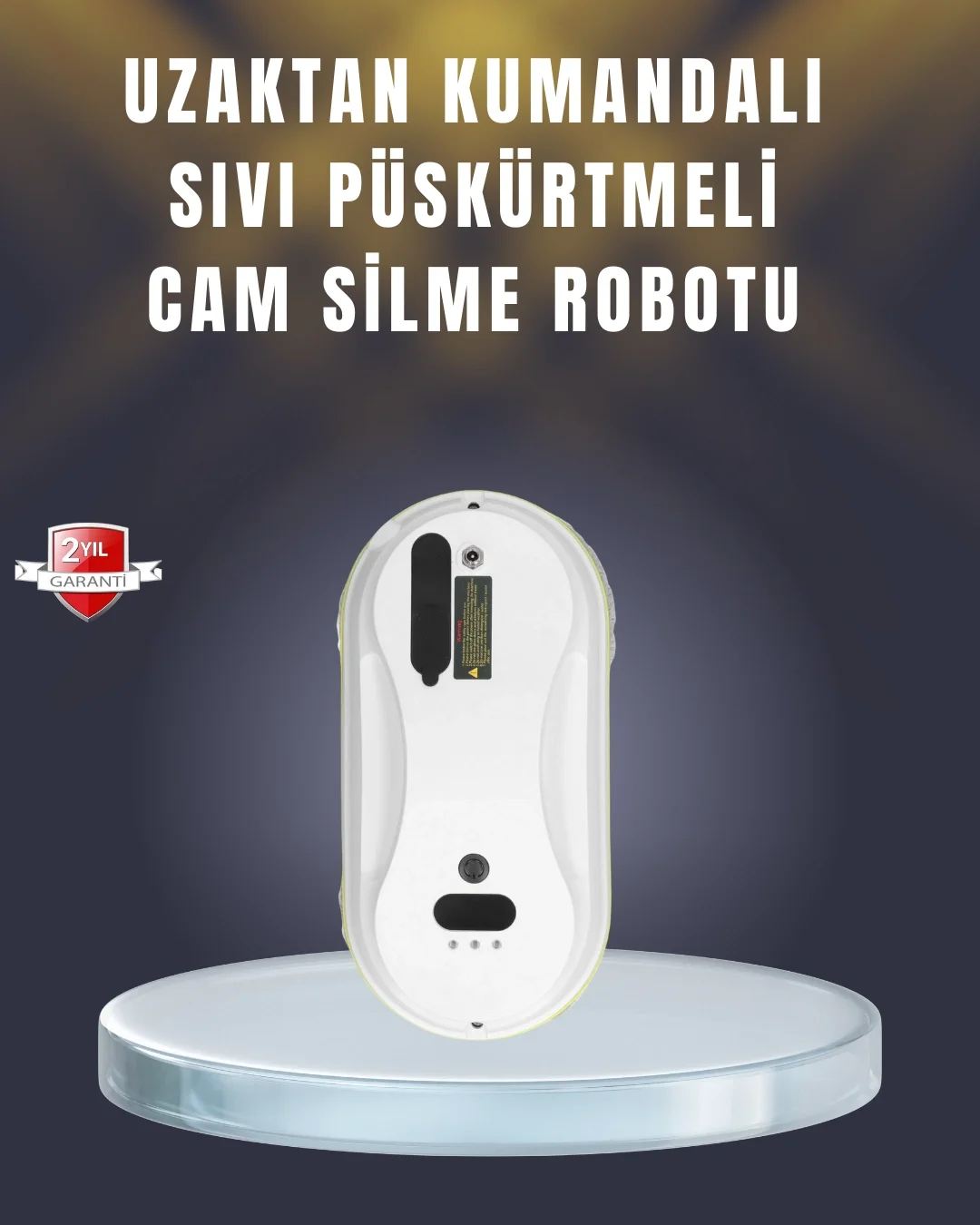 İthalat® 2800 Pa Güçlü Emişli Akıllı Cam Temizleyici Robot