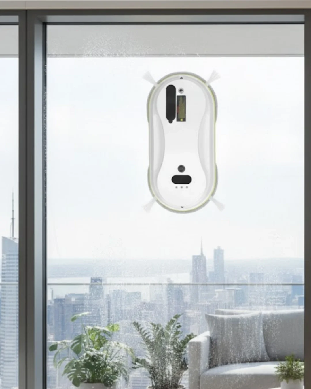 İthalat® 2800 Pa Güçlü Emişli Akıllı Cam Temizleyici Robot