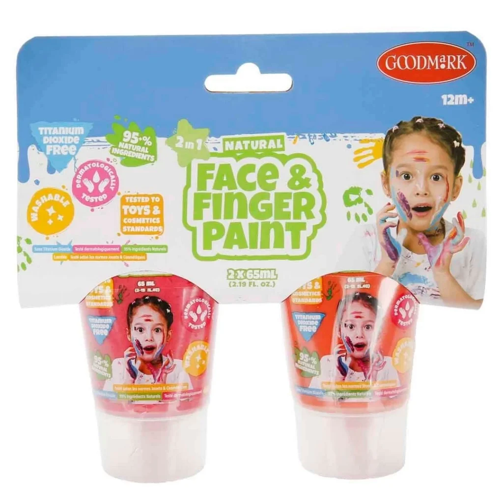İthalat® 2in1 Doğal Yüz ve Parmak Boyası 2’li