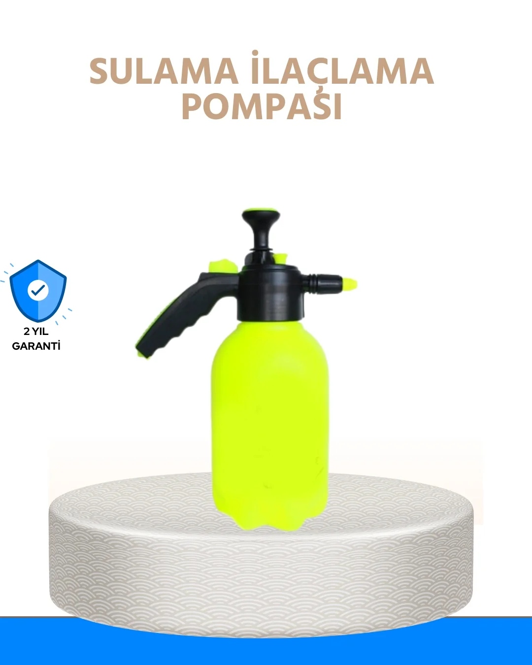 İthalat® 2L Bahçe ve Araç Temizlik Pompası Bakır Uçlu Basınçlı Sprey