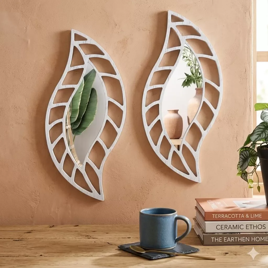 İthalat® 2'li Set Kırılmaz Pleksi Dekoratif Duvar Aynası - 20x35 cm Yaprak Formlu 1. Sınıf Akrilik Ayna İthalat® 2'li Set Kırılmaz Pleksi Dekoratif Duvar Aynası - 20x35 cm Yaprak Formlu 1. Sınıf Akrilik Ayna