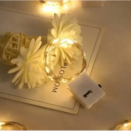 İthalat® 2m Pilli Peri Led Beyaz Işık