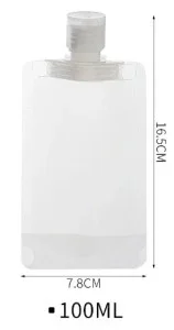 İthalat® 3 Adet 100ml Krem Şampuan Kabı Tekrar Kullanılabilir Set
