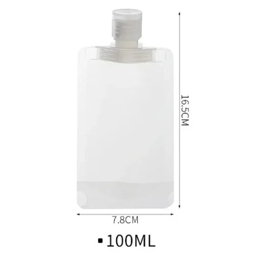 İthalat® 3 Adet 100ml Krem Şampuan Kabı Tekrar Kullanılabilir Set
