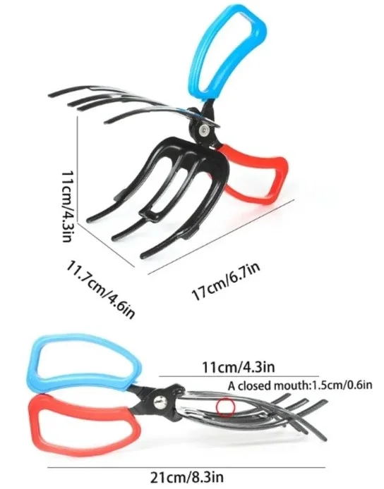 İthalat® 3 Pençeli 11 cm Balık Sabitleyici Maşa