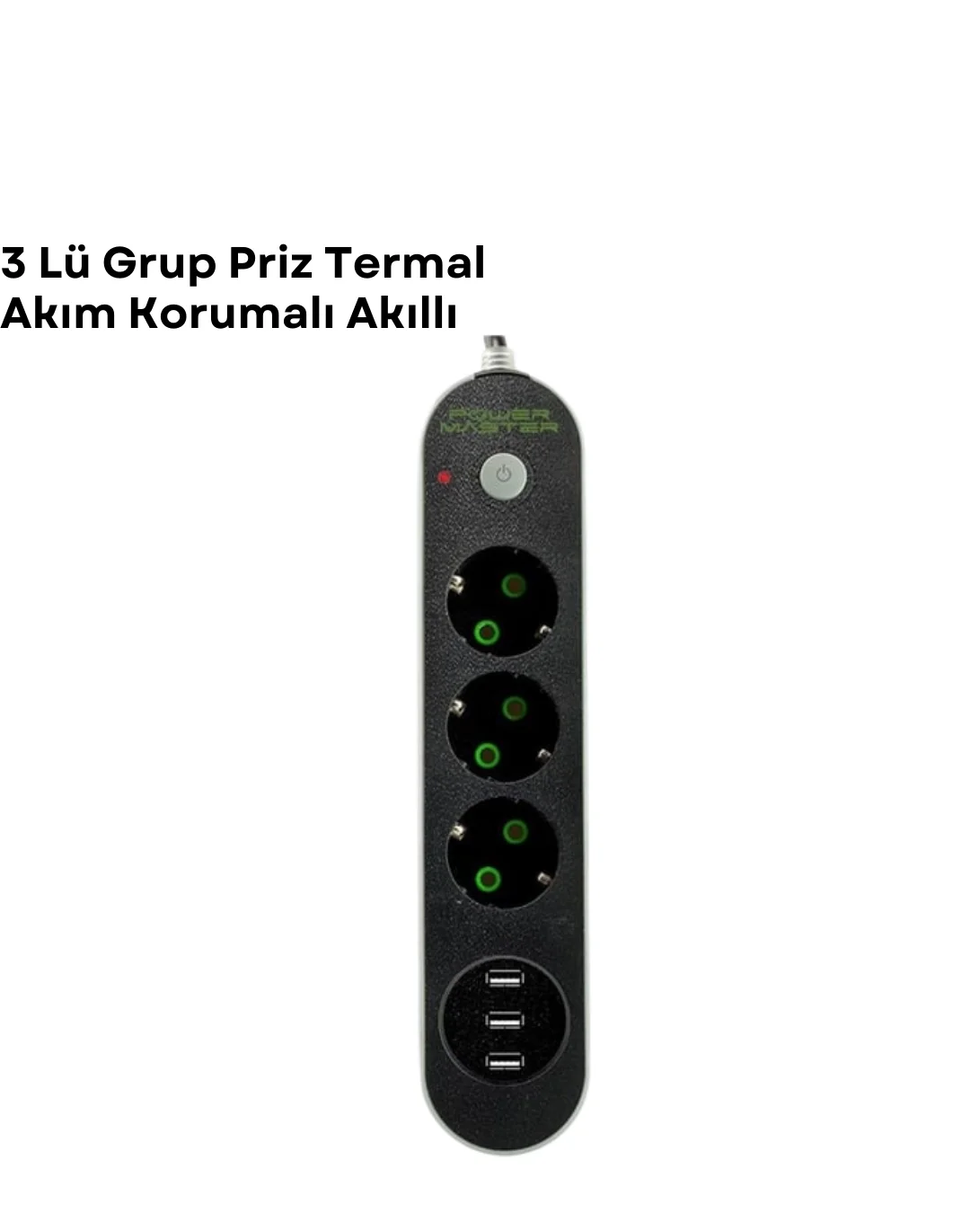 İthalat® 3 USB Portlu Üçlü Priz CXE103 Fiyatı, Yorumları ve Özellikleri